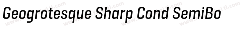 Geogrotesque Sharp Cond SemiBold字体转换